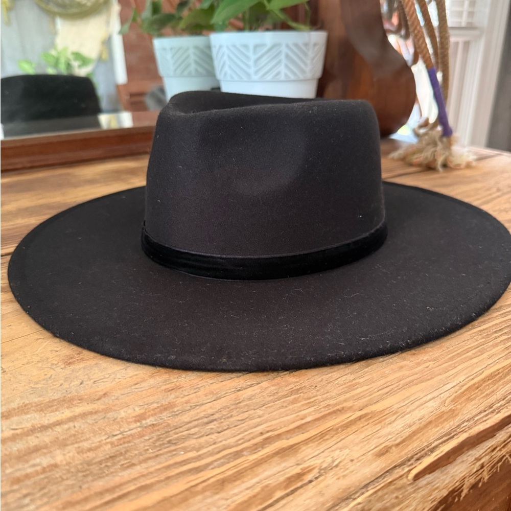 Southern Fried Chics Black Wide Brim Western Hat